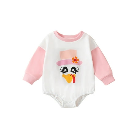 QILINXUAN 0-18M Baby Girls Boys Thanksgiving Bodysuit Cartoon Turkey Print Long Sleeve Jumpsuits
QILINXUAN 0-18M Baby Girls Boys Thanksgiving Bodysuit Cartoon Turkey Print Long Sleeve Jumpsuits