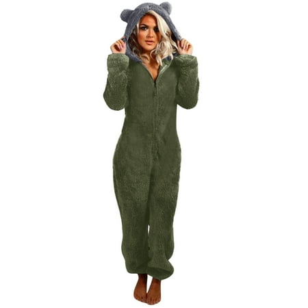 Women s Warm Fleece Pajamas Clearance Sale Women Long Sleeve Hooded Jumpsuit Pajamas Casual Winter Warm Rompe Sleepwear
Women s Warm Fleece Pajamas Clearance Sale Women Long Sleeve Hooded Jumpsuit Pajamas Casual Winter Warm Rompe Sleepwear