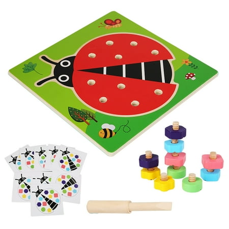 DoubleYi Twist Screw Toy 1 Set Puzzle Early Education with Base Plate Fashion Colorful Nut Matching Toy
DoubleYi Twist Screw Toy 1 Set Puzzle Early Education with Base Plate Fashion Colorful Nut Matching Toy