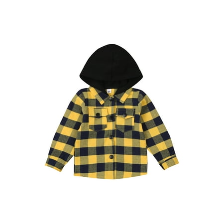 Xingqing Toddler Baby Boy Plaid Hoodie Shirt Pockets Sweatshirt Button Down Long Sleeve Shirts Jacket Top Spring Clothes
Xingqing Toddler Baby Boy Plaid Hoodie Shirt Pockets Sweatshirt Button Down Long Sleeve Shirts Jacket Top Spring Clothes