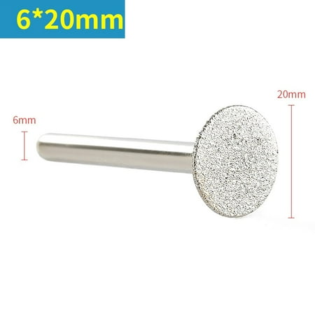 1PC 6-30mm Diamond Burr Carving Grinding Bit 6mm Shank for Engraving Grinder