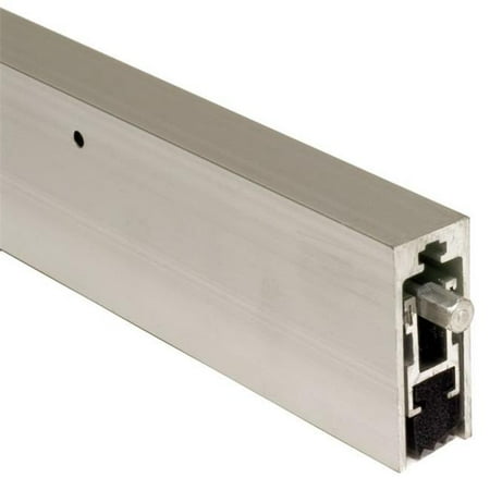 36 in. Clear Anodized Aluminum Neoprene Automatic Door Bottom