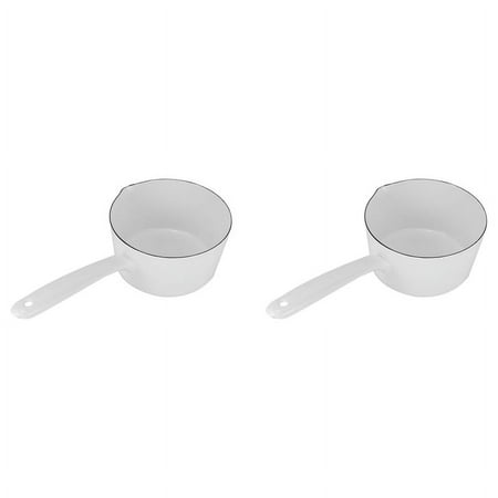 2X 1.3L Japanese Style White Ceramics Milk Pot Kitchen Cooking Pan Pot Stewpan Saucepan with Long Handle
2X 1.3L Japanese Style White Ceramics Milk Pot Kitchen Cooking Pan Pot Stewpan Saucepan with Long Handle
