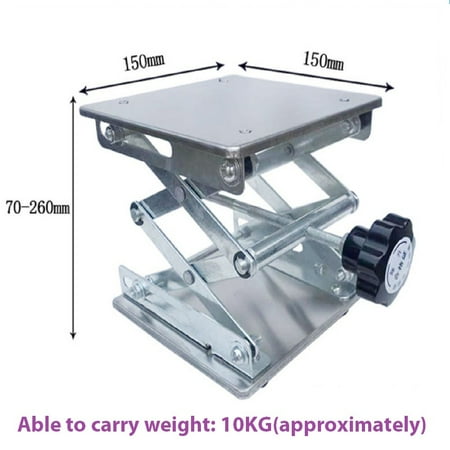 Aluminum Router Lift Table Woodworking Engraving Spirit level Lifting Stand 6in