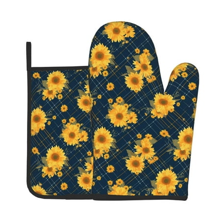 Junzan Blue Striped Sunflower A Pattern Oven Mitts and Pot Holders 2 pcs Set Potholders BBQ Gloves Long Kitchen Oven Glove for Cooking Baking Grilling (2-Piece Set 11 Inch)
Junzan Blue Striped Sunflower A Pattern Oven Mitts and Pot Holders 2 pcs Set Potholders BBQ Gloves Long Kitchen Oven Glove for Cooking Baking Grilling (2-Piece Set 11 Inch)