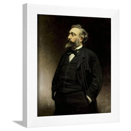 Portrait of Leon Gambetta by Leon Joseph Bonnat Framed Print Wall Art