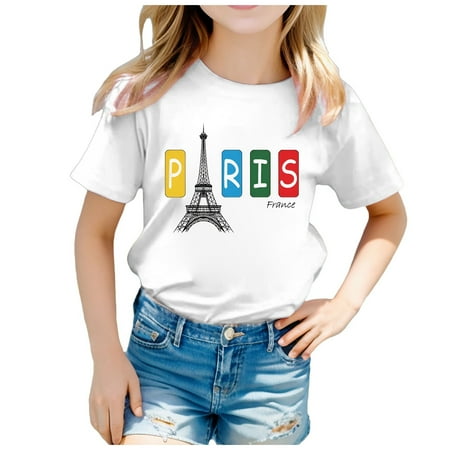 ZMHEGW 2024 Children France Theme Fashion Print Short Sleeve Round Neck T Shirt Tops Toddler Boys Girls T Shirts
ZMHEGW 2024 Children France Theme Fashion Print Short Sleeve Round Neck T Shirt Tops Toddler Boys Girls T Shirts