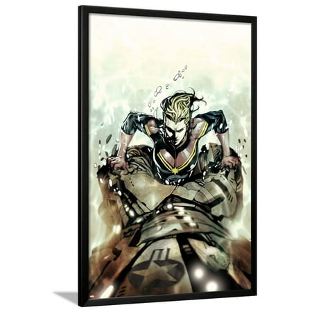 Captain Marvel #8 Cover: Captain Marvel Lamina Framed Poster Wall Art - 26x38
