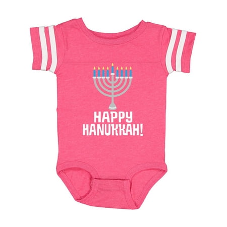 Inktastic Happy Hanukkah Menorah Gift Baby Boy or Baby Girl Bodysuit