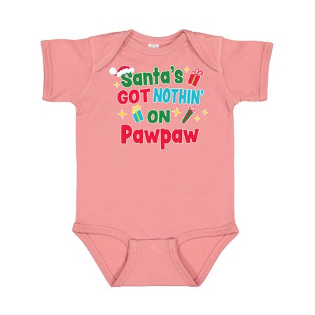 Inktastic Santa s Got Nothin on Pawpaw with Christmas Presents Gift Baby Boy or Baby Girl Bodysuit
Inktastic Santa s Got Nothin on Pawpaw with Christmas Presents Gift Baby Boy or Baby Girl Bodysuit