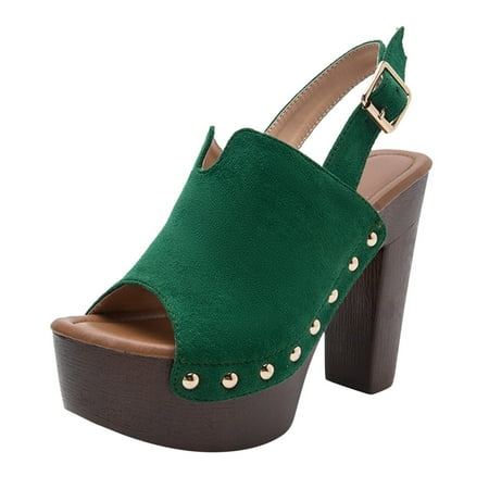 Cathalem All Wedge Heel Sandals Fish Mouth Comfortable Wide Sandals For Women Heel Platform Green 37
Cathalem All Wedge Heel Sandals Fish Mouth Comfortable Wide Sandals For Women Heel Platform Green 37