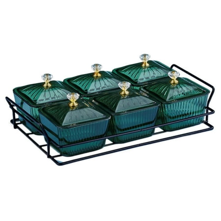 Divided Serving Dishes Snacks Platter Condiment Tray Seasoning Jars Dried Fruit Tray Appetizer Serving Tray for Dining Room Parties Buffet 6 Bowls Green
Divided Serving Dishes Snacks Platter Condiment Tray Seasoning Jars Dried Fruit Tray Appetizer Serving Tray for Dining Room Parties Buffet 6 Bowls Green