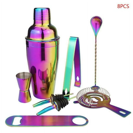 MANNYA 8pcs Colorful Stainless Steel Cocktail Wine Shaker Set Bartender Kit Cocktail Whisk Bar Tools
MANNYA 8pcs Colorful Stainless Steel Cocktail Wine Shaker Set Bartender Kit Cocktail Whisk Bar Tools