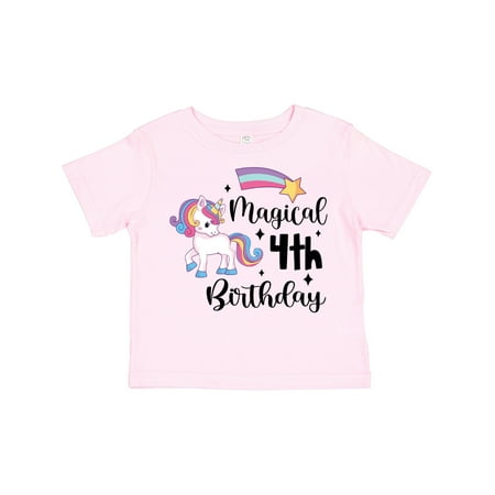 Inktastic Magical 4th Birthday Rainbow Unicorn with Star Gift Toddler Boy or Toddler Girl T-Shirt
Inktastic Magical 4th Birthday Rainbow Unicorn with Star Gift Toddler Boy or Toddler Girl T-Shirt