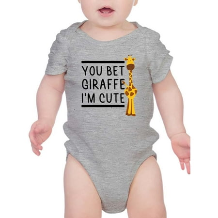 You Bet I m Cute Bodysuit Infant -Smartprints Designs 24 Months