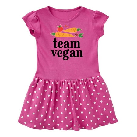 Inktastic Vegetarian Gift Team Vegan Gift Baby Girl Dress