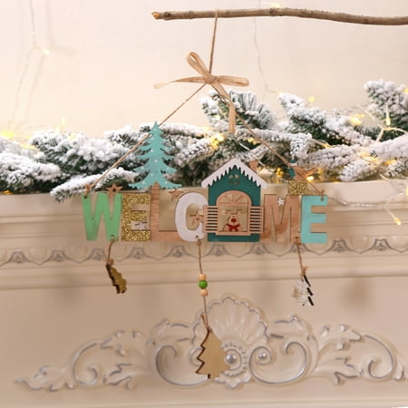 Christmas Wooden Bells Letter Pendant Welcome to the Door Sign Creative Shop Indicating Widget Hanging Decoration
Christmas Wooden Bells Letter Pendant Welcome to the Door Sign Creative Shop Indicating Widget Hanging Decoration