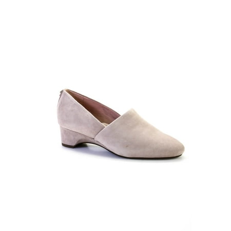 Taryn Rose Womens Brenda Silky Suede Kitten Heel Pumps Mauve Size 5.5
