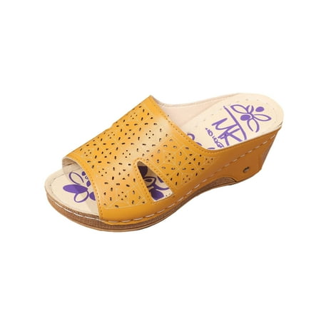 Womens Wedge Heel Sandals Stitching Hollow Sleeve Mid-heel Thick-soled Casual Fish Mouth Slippers Open Toe Slide Sandals Comfortable Flats Flip-Flops Casual Platforms Heeled Wedge Sandals A72
Womens Wedge Heel Sandals Stitching Hollow Sleeve Mid-heel Thick-soled Casual Fish Mouth Slippers Open Toe Slide Sandals Comfortable Flats Flip-Flops Casual Platforms Heeled Wedge Sandals A72