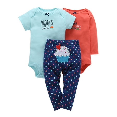 Yubatuo Infant Baby Boys Girls 3-Piece Bodysuits (Short And Long Sleeve) And Pants Set Blue 12
Yubatuo Infant Baby Boys Girls 3-Piece Bodysuits (Short And Long Sleeve) And Pants Set Blue 12