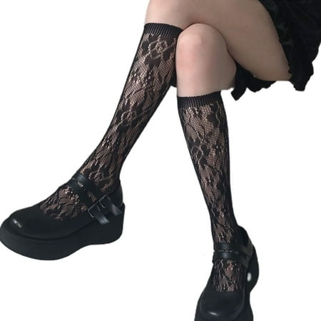 FAIOIN Japanese Lolita Retro Lace Long Socks Hollow Out Mesh Floral Kawaii Stockings
FAIOIN Japanese Lolita Retro Lace Long Socks Hollow Out Mesh Floral Kawaii Stockings