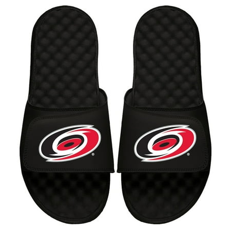 Men s ISlide Black Carolina Hurricanes Primary Logo Slide Sandals