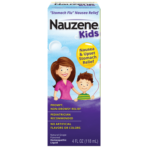 Nauzene Kids Liquid Nausea Remedy Natural Grape Flavor, 4 Fl. Oz.