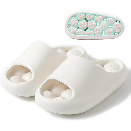 Bubble Massage Slides for Women Men Soft Cloud House Slippers Golf Balls Shower Shoes Quick Drying Non-Slip Beach Sandals for Indoor Outdoor Pool Spa Gym
Bubble Massage Slides for Women Men Soft Cloud House Slippers Golf Balls Shower Shoes Quick Drying Non-Slip Beach Sandals for Indoor Outdoor Pool Spa Gym