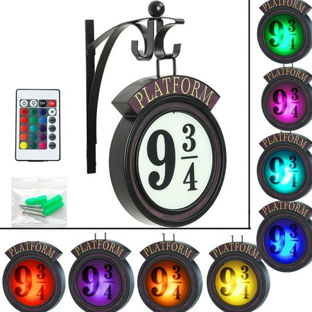 Harry Potter Wall Lantern RGB Rechargeable Hanging Night Light with Platform 9 ¾ Wall Light Remote Control Reversible Lighting Magic Runes Birthday Gift
Harry Potter Wall Lantern RGB Rechargeable Hanging Night Light with Platform 9 ¾ Wall Light Remote Control Reversible Lighting Magic Runes Birthday Gift
