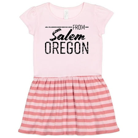 Inktastic From Salem Oregon in Black Distressed Text Gift Toddler Girl Dress
Inktastic From Salem Oregon in Black Distressed Text Gift Toddler Girl Dress