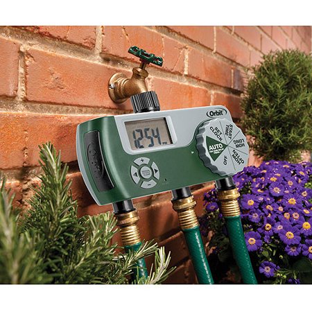 Orbit One Dial Port Digital Hose Faucet Water Timer, Lawn Watering