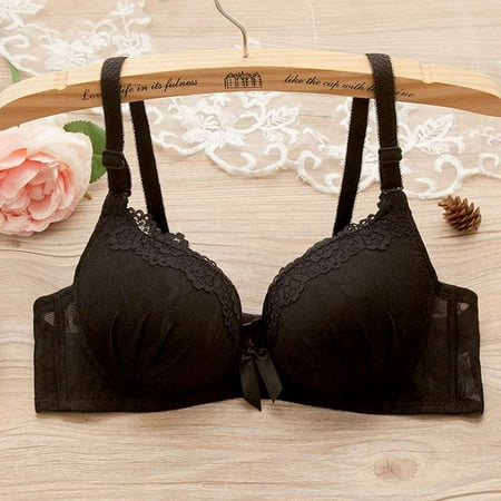 Promotion Clearance Lace No Steel Ring Small Chest Gathered Adjustment Lace Bow Bra + Briefs Set black 80
Promotion Clearance Lace No Steel Ring Small Chest Gathered Adjustment Lace Bow Bra + Briefs Set black 80