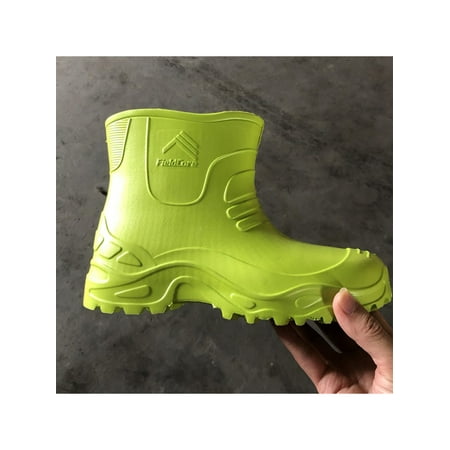 Daeful Women Rain Boot Ankle Height Work Shoe Slip On Garden Shoes Non-Slip High Top Bootie Men Casual Green-1 7.5-8.5(W)/6-6.5(M)
Daeful Women Rain Boot Ankle Height Work Shoe Slip On Garden Shoes Non-Slip High Top Bootie Men Casual Green-1 7.5-8.5(W)/6-6.5(M)