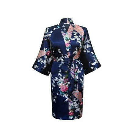 KIMONO - Silk/Satin Robe - Pretty FLORAL