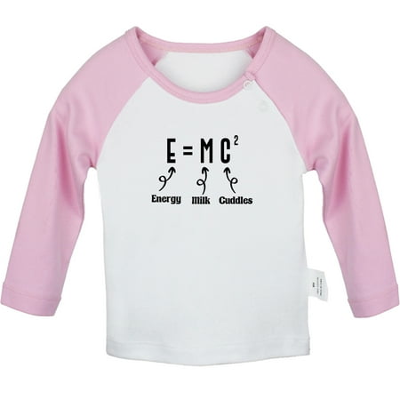 iDzn E=MC2 Energy Milk Cuddles Funny T shirt For Baby Newborn Babies T-shirts Infant Tops 0-24M Kids Graphic Tees Clothing (Long Pink Raglan T-shirt 12-18 Months)
iDzn E=MC2 Energy Milk Cuddles Funny T shirt For Baby Newborn Babies T-shirts Infant Tops 0-24M Kids Graphic Tees Clothing (Long Pink Raglan T-shirt 12-18 Months)