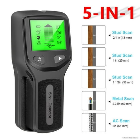 5 In 1 LCD Digital Stud Finder Wood Metal Pipe Wire Wall Sensor Scanner Detector
5 In 1 LCD Digital Stud Finder Wood Metal Pipe Wire Wall Sensor Scanner Detector
