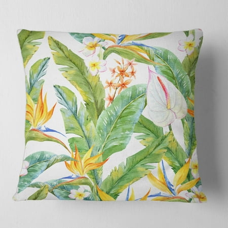 DESIGN ART-Designart Tropical Foliage and Yellow Flowers II Modern Printed Throw Pillow18x18
DESIGN ART-Designart Tropical Foliage and Yellow Flowers II Modern Printed Throw Pillow18x18