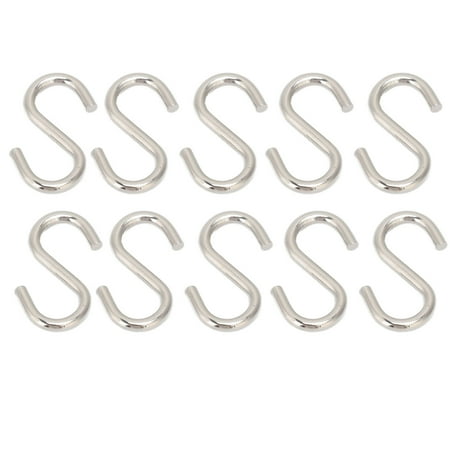 S Shaped Hooks 10 Pieces Easy To Use Wide Application S Hooks For Clothes S212 002