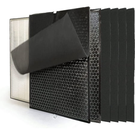 HEPA Filter Carbon Replacement Set For Air Dr. Air Purifier AD3000 AD3000M Includes (1) HEPA (2) Carbon VOC Filters (4) Pre Filters 
HEPA Filter Carbon Replacement Set For Air Dr. Air Purifier AD3000 AD3000M Includes (1) HEPA (2) Carbon VOC Filters (4) Pre Filters