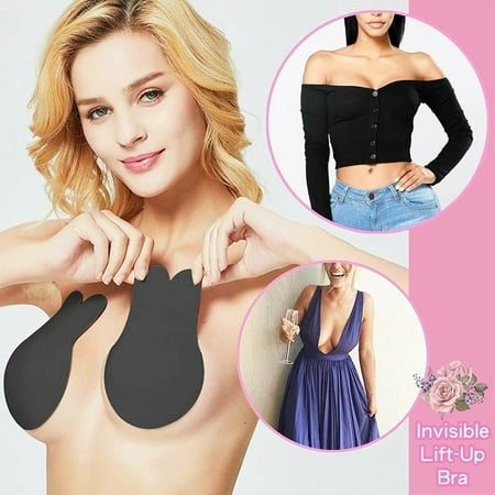 Sticky Bra Backless Strapless Bra Reusable Invisible Bra Invisible Lift up Strapless Bra for Big Busted Women(Black)
Sticky Bra Backless Strapless Bra Reusable Invisible Bra Invisible Lift up Strapless Bra for Big Busted Women(Black)