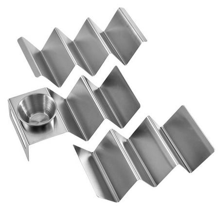 3Pcs Stainless Steel Taco Holders Rustproof Taco Stands Display Racks (Silver)
3Pcs Stainless Steel Taco Holders Rustproof Taco Stands Display Racks (Silver)