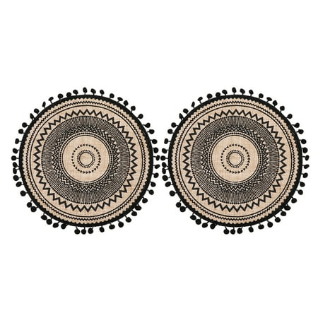 2pcs Bohemian Heat Insulation Coasters Round Woven Coasters Hot Insulated Pads
2pcs Bohemian Heat Insulation Coasters Round Woven Coasters Hot Insulated Pads