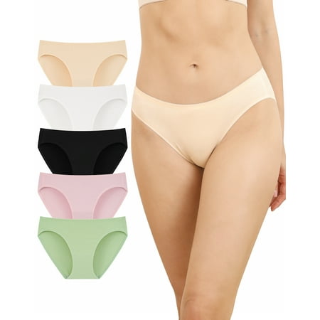 Innersy Womens Underwear Cotton Seamless Hipster Panties Pack of 5 (M Multi-color)
Innersy Womens Underwear Cotton Seamless Hipster Panties Pack of 5 (M Multi-color)