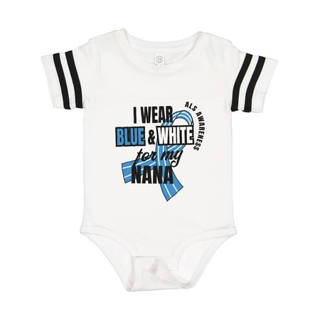 Inktastic I Wear Blue and White for My Nana ALS Awareness Gift Baby Boy or Baby Girl Bodysuit
Inktastic I Wear Blue and White for My Nana ALS Awareness Gift Baby Boy or Baby Girl Bodysuit