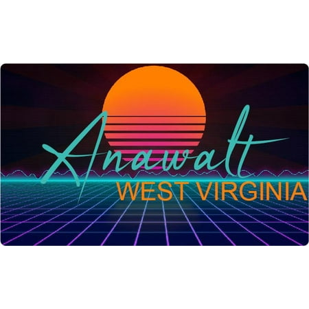 Rockwood Tennessee 4 X 2.25-Inch Fridge Magnet Retro Neon Design