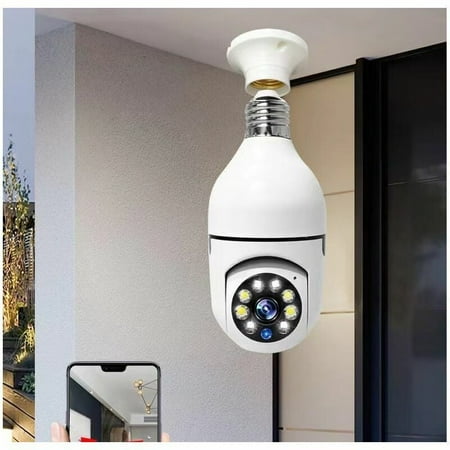 Pack Wireless WiFi Security Camera with Bulb HD Dome Security Camera with Night Vision 1080P Outdoor Wall Outlet 360 Degree Panoramic Port Wireless Security Camera
Pack Wireless WiFi Security Camera with Bulb HD Dome Security Camera with Night Vision 1080P Outdoor Wall Outlet 360 Degree Panoramic Port Wireless Security Camera