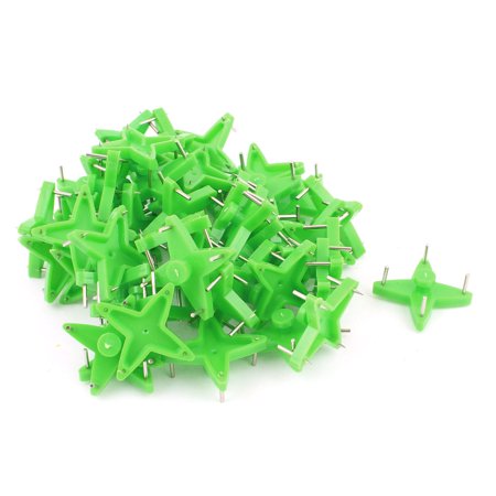 50 x Green Star Shape 4 Pins Picture Frame Hanging Holder Nail Hangers