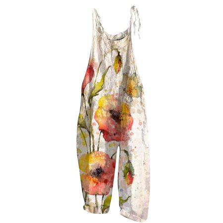 Womens Casual Floral Print Adjustable Straps Jumpsuits Wide Leg Loose Fit Rompers Playsuit Pants Suite Romper Jean Jumpsuit for Women Jumpsuit plus Size Women Spring Jumpsuit for Women Overalls Womens
Womens Casual Floral Print Adjustable Straps Jumpsuits Wide Leg Loose Fit Rompers Playsuit Pants Suite Romper Jean Jumpsuit for Women Jumpsuit plus Size Women Spring Jumpsuit for Women Overalls Womens