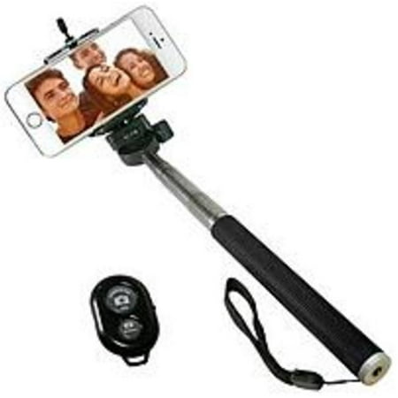 iCover IC-SELFIE-BK Selfie Stick with Bluetooth Remote for (Refurbished)