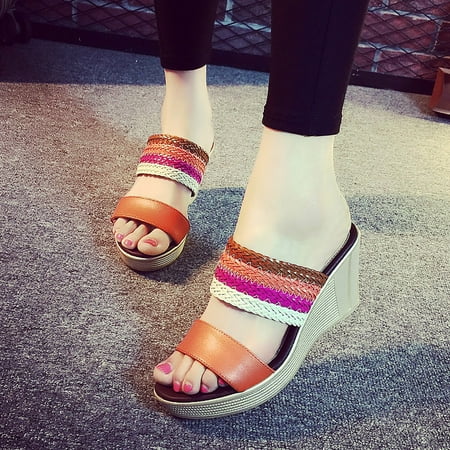 Feiboyy Summer Sandals Sloping Heel Color Matching Oversized Comfortable Women S Shoes
Feiboyy Summer Sandals Sloping Heel Color Matching Oversized Comfortable Women S Shoes